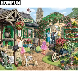 HOMFUN Full Square/Round Drill 5D DIY Diamond Painting