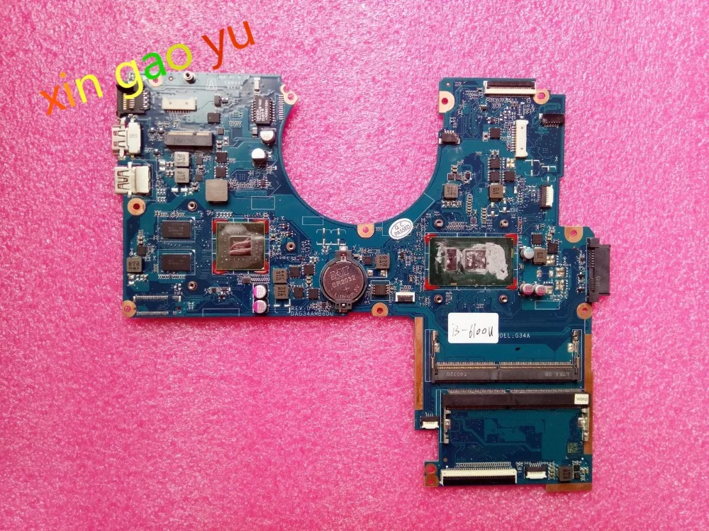 For HP For Pavilion 15-AU Laptop Motherboard GT940MX 2GB i3-6100U 856229-601 DAG34AMB6D0 901578-601