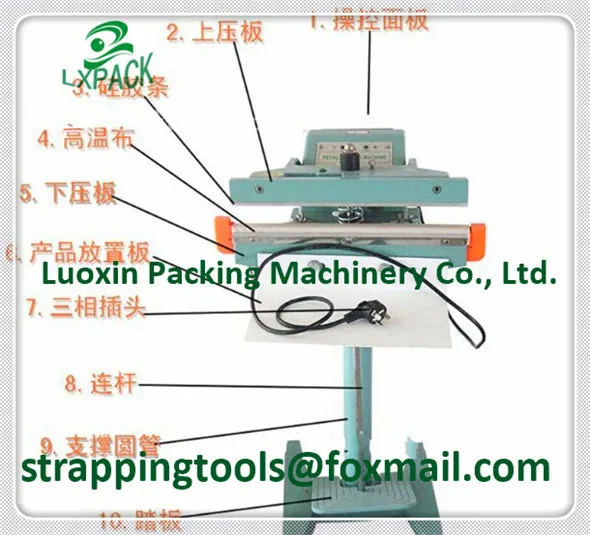 

LX-PACK Lowest Factory Price Constant Heat Pedestal Sealers Pedestal Impulse Sealers Foot Pedal Operated Impulse Heat Sealers