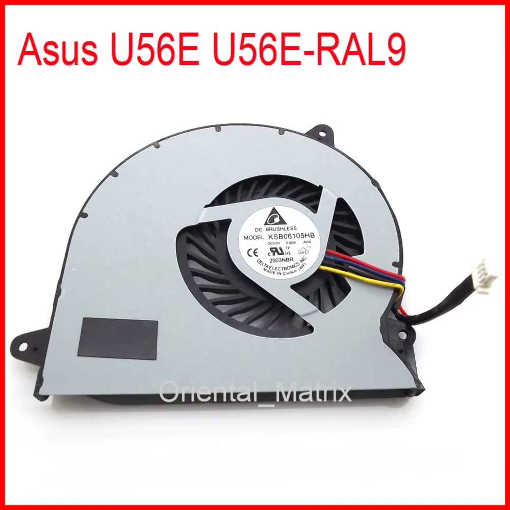 

KSB06105HB-AJ10 DC05V 0.40A For ASUS U56E U56E-RAL9 Computer Cooling Fan