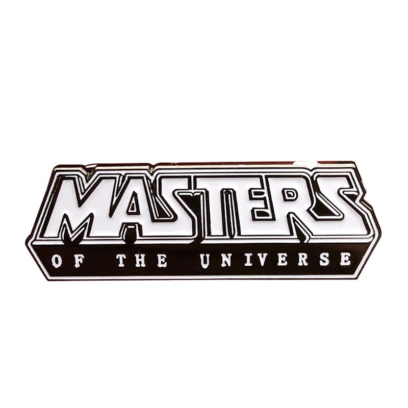 MASTERS OF THE UNIVERSE COMIC LOGO ENAMEL PIN BADGE BY TOTALLY TUBULAR