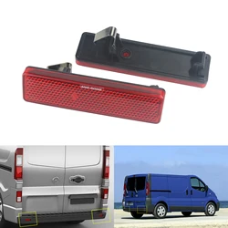 ANGRONG 2x 레드 리어 범퍼 리플렉터, Opel Vauxhall Vivaro Movano A Renault Master trafic용