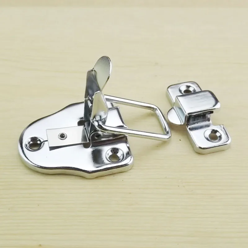 Locking Toolbox  Iron Buckle Hardware Fitting Button Duckbill Buckle Wooden Box Metal Buckle