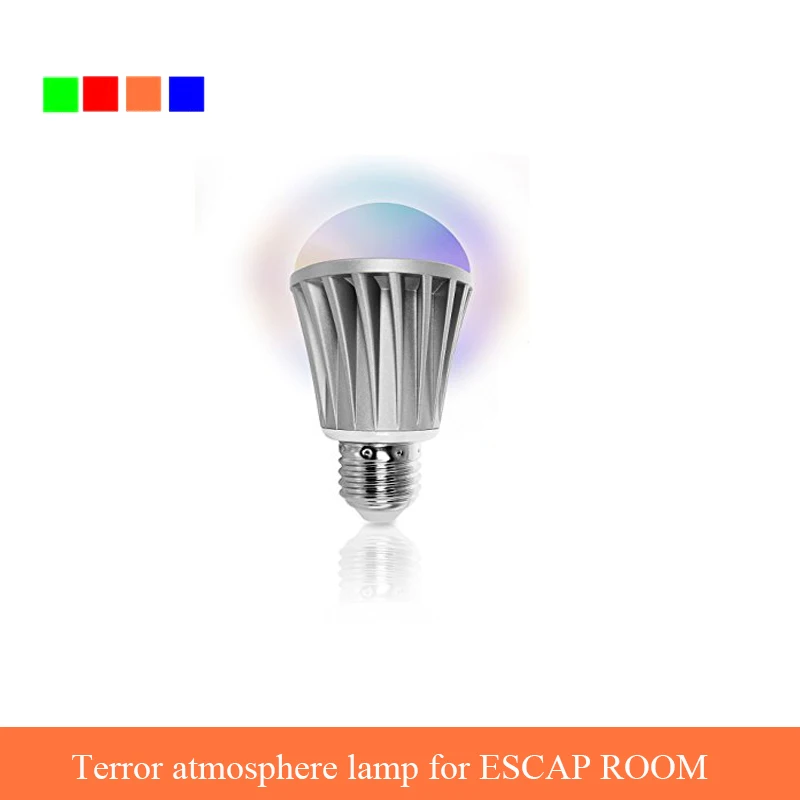 Escape Room Props Terror Atmosphere Lamp 3 Modes Switch Automatically (No Shine Shine slowly Shine Fastly) 4 Colors Optional