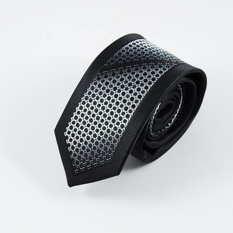 GUSLESON New Slim Ties For Men High Quality Wedding Tie Dot Striped Necktie Corbatas Hombre Cravate Men\'s ties For Business