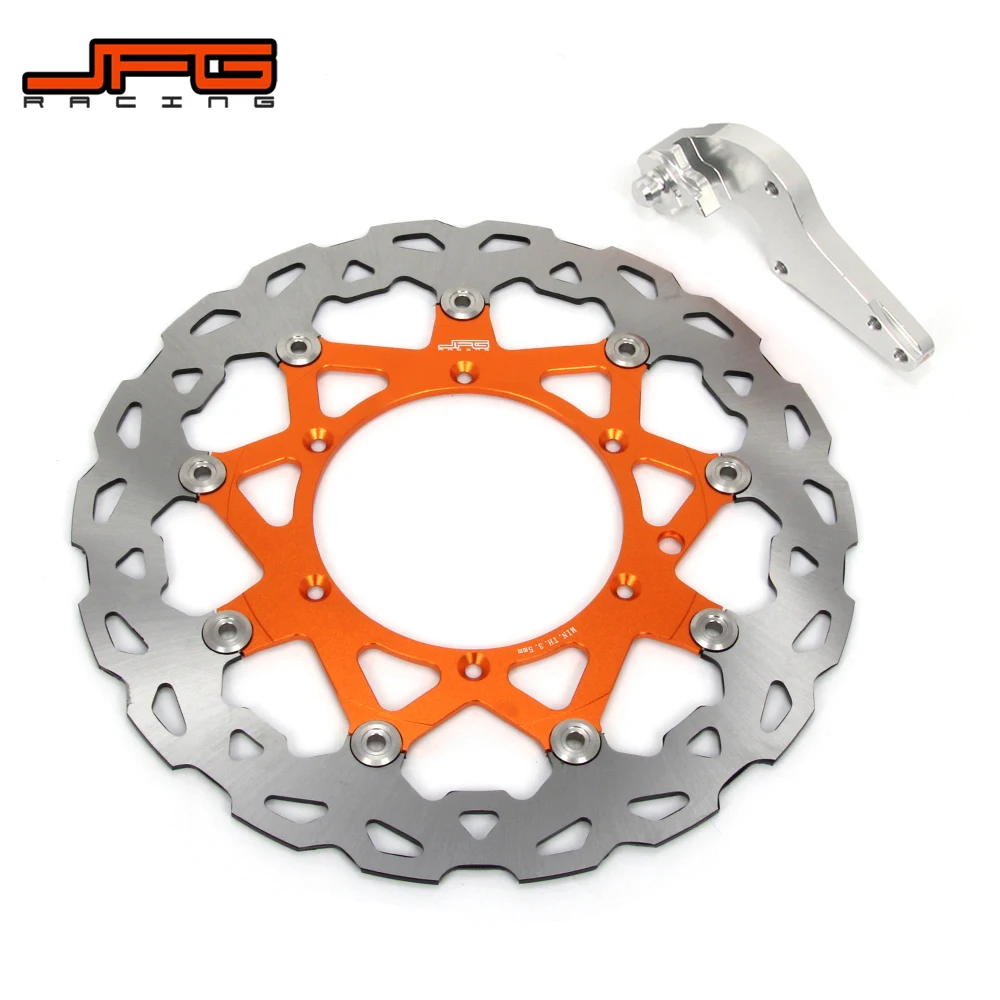 320MM Front Brake Disc Rotor Bracket Adaptor Adapter For KTM EXC XC XCW XCF SX SXC SXS GS MX MXC LC4 2000-2012 Motard Supermoto