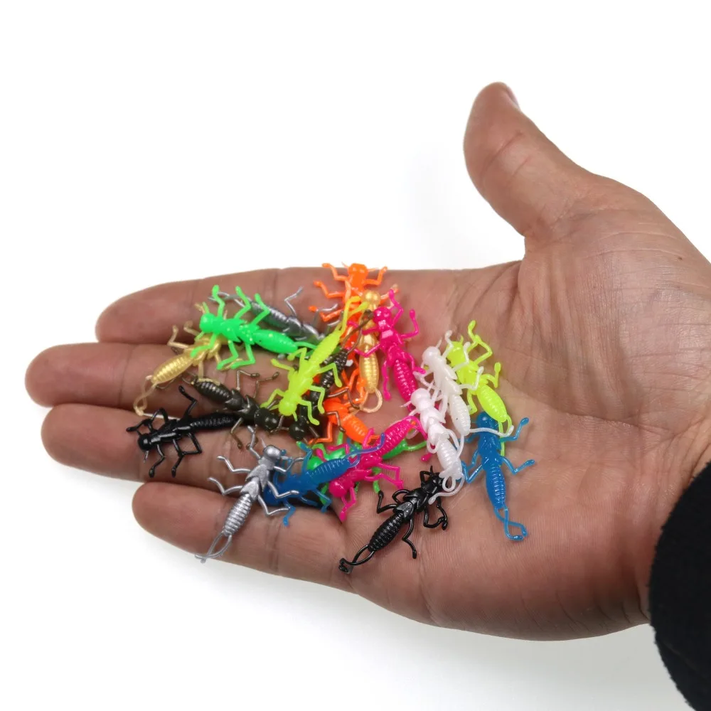 Wifreo 20PCS Soft Stonefly Nymph for Trout Bluegill Perch Creek Fishing Bait Lure