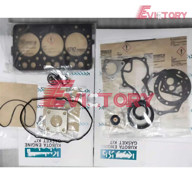 For kubota genuine D662 Engine COMPELETE GASKET KIT +Cylinder head gasket