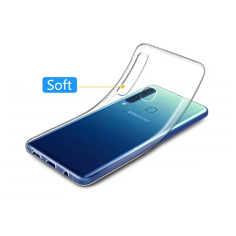 soft case for Samsung galaxy A9 2018 A70 A60 A50 A50S A40 A40s A30S A51 A71 4G 5G A20E A10 Silicone Transparent Case Cover