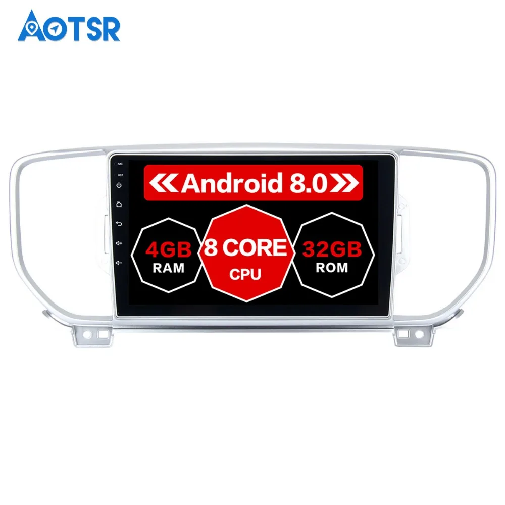 

9" IPS Android 8.0 Car Multimedia Player for Kia Sportage Stereo 2015 2016 Autoradio Octa Core 4G 32G GPS Map Navigation