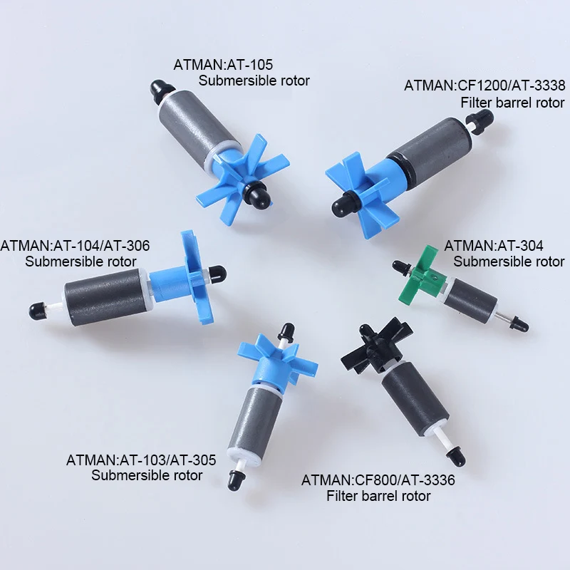 Погружной насос ATMAN AT103/AT104/AT105/AT304/AT305, сменный цилиндр фильтра ротора AT3338/CF800, аксессуары для роторов