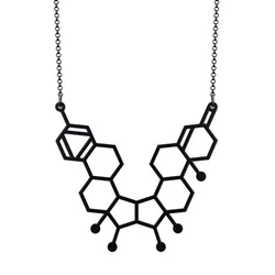 Small Gender Molecule Necklace