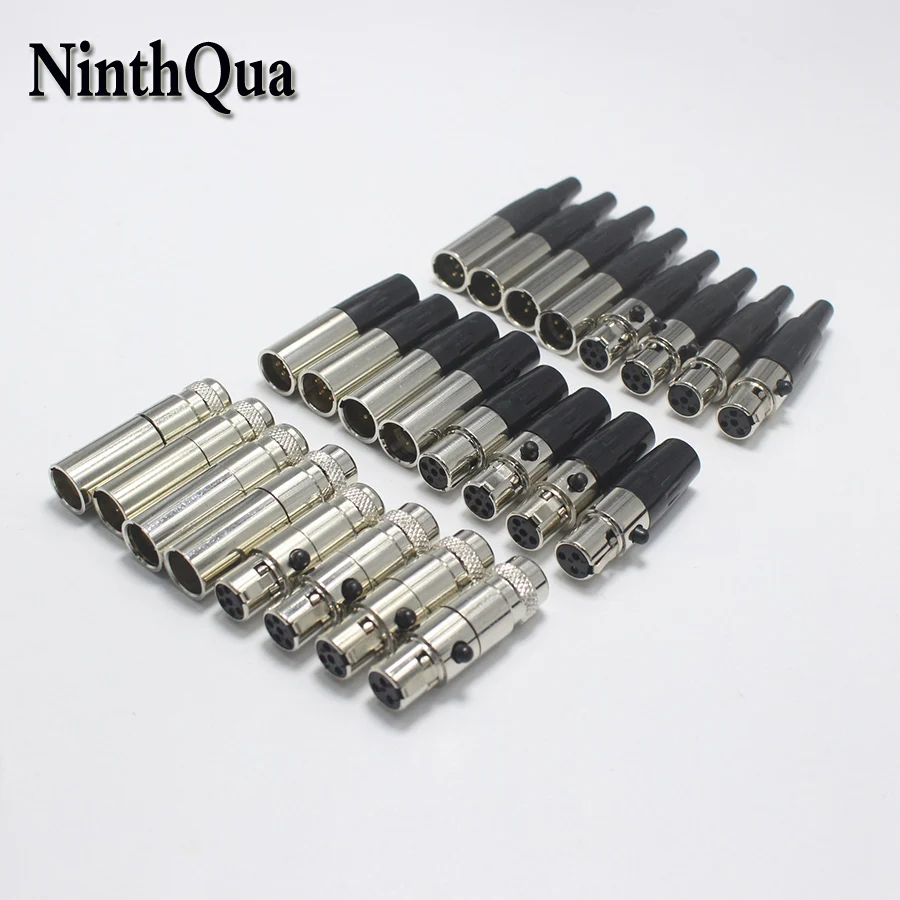 

50pcs Universal Mini XLR Male Female Plug jack 3 4 5 6P for Audio Extension Cord Microphone Speaker Amplifier Mixer Balance Line