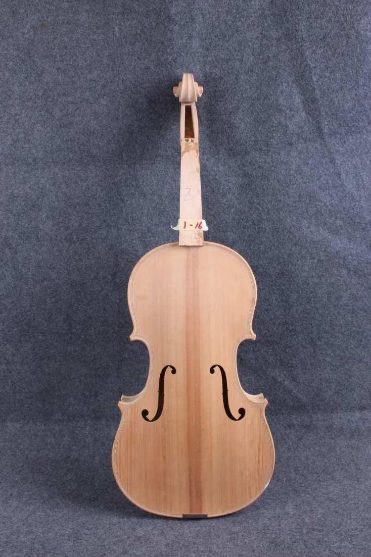 

1 pcs 16" unfinished viola Flame maple Russian spruce top White viola Body#1-16#