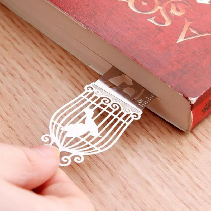 Cute Openwork Exquisite Metal Bookmarks Ruler Kawaii Accessories Exquisite Painting Icon Office School Supplies Korea Stationery