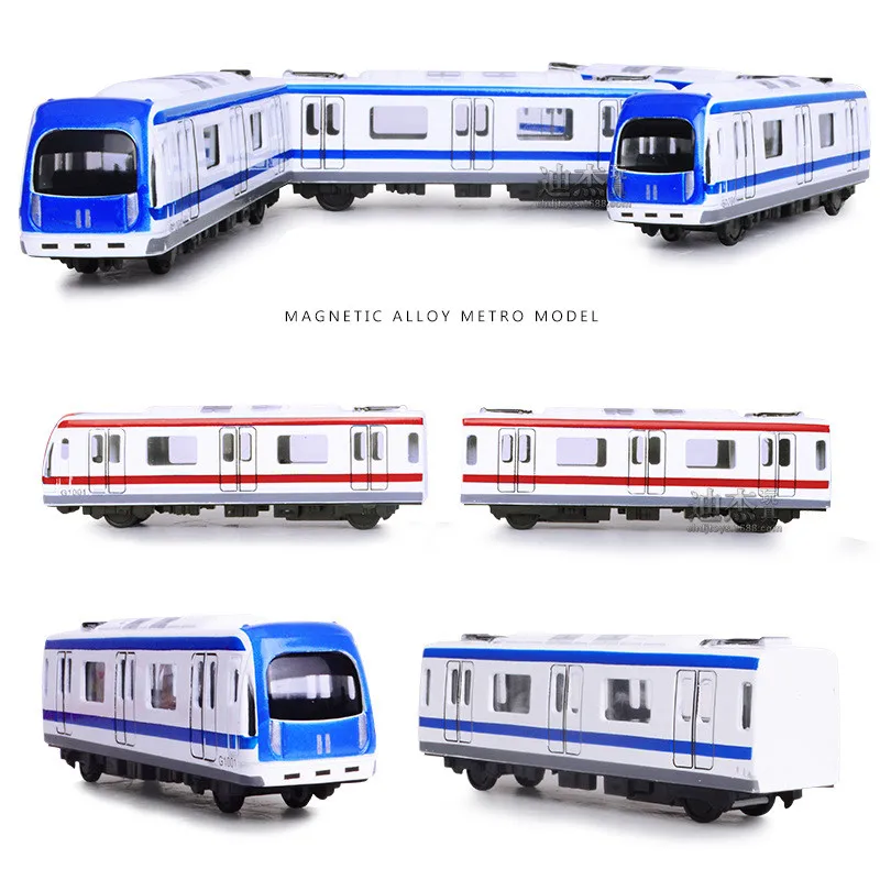 1:32 legering metro modellen, hoge simulatie magnetische voertuig model, metalen diecasts, pull back, kinderen speelgoed voertuigen, gratis verzending