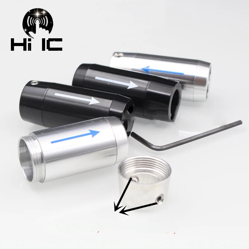 2PCS Aluminum Alloy Speaker Banana  RCA Plug Cable Wire Splitter Y Pant Boot Speaker Line Splitter Adapter Sleeve