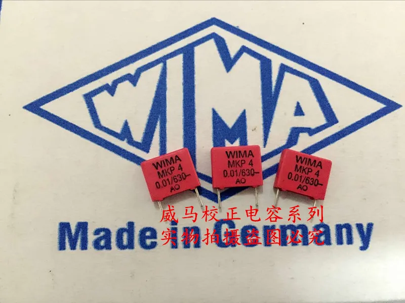 

2020 hot sale 10pcs/20pcs German capacitor WIMA MKP4 630V 0.01UF 630V 103 10nf P: 7.5mm Audio capacitor free shipping