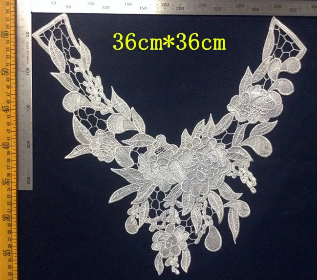 

36cm*36cm polyester embroider flora motif collar applique,embroidery decoration collar,XERY-YSF0509L