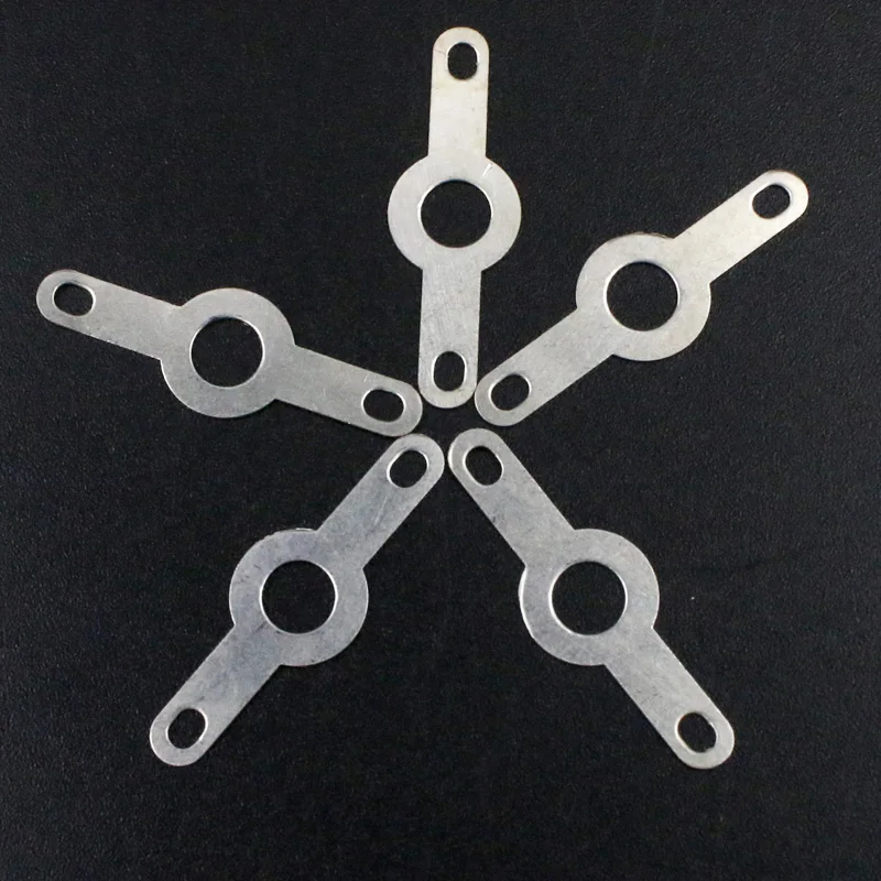 

1000Pcs Silver-plated Copper Double Head Soldering Terminal Circular Weld Washer Welding Sheet Soldering Lug M2.2 M3.2 M4.2