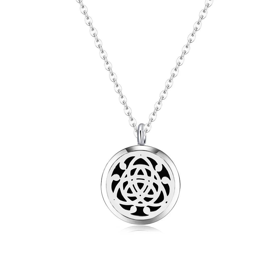 

10pcs silver color 2016 newest (30mm)Aromatherapy / Essential Oils 316L S.Steel Perfume Diffuser Locket Necklace