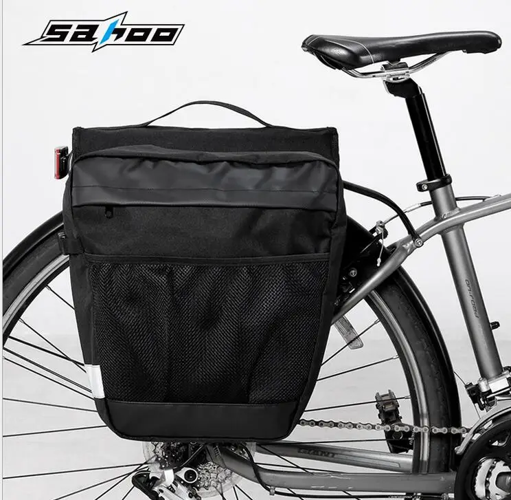 SAHOO bicycle bag, rear shelf bag, bicycle riding double bag, large capacity 28L, driving equipment