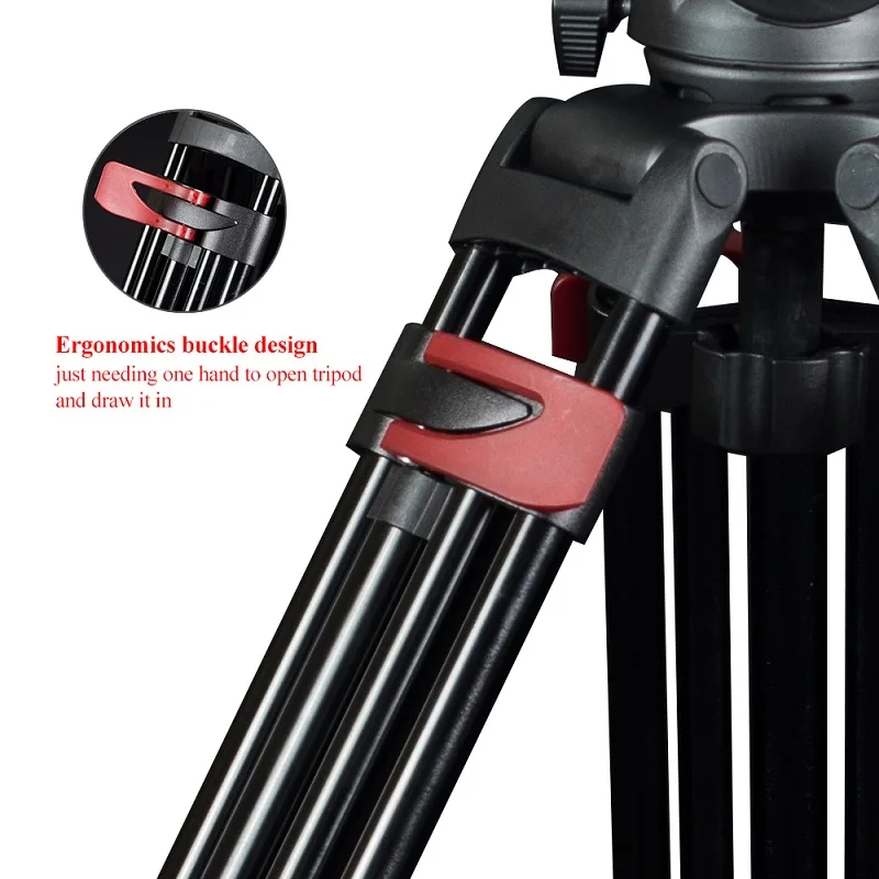 miliboo MTT609A Professional Heavy Duty Hydraulic Head Ball DSLR/Camera Tripod/Stand/support/bracket for Video Load 15 kg Max