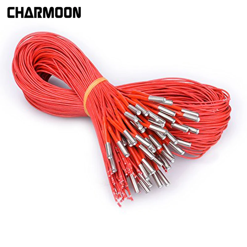 

12V 40W Ceramic Cartridge Heater 6mm*20mm eating Tube Heat 12V40W 1M Extrusion Part For Extruder 3D Printers Parts