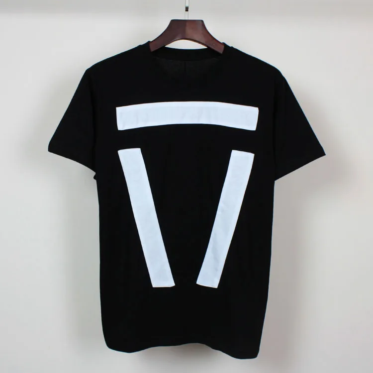 New Novelty 2019 Men Triangle colored stripes T Shirts T-Shirt Hip Hop Skateboard Street Cotton T-Shirts Tee Top Kenye #15