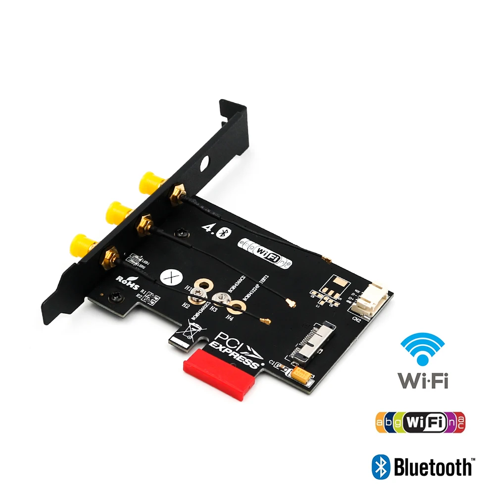 Bcm943602cs bcm943224pciebt2ワイヤレスwifi Bluetooth 4.0モジュールカードからpci-e 1xアダプターforhackintosh appe、Wifi hackintosh