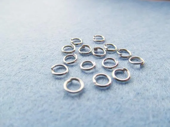 4000pcs 5mmx0.7mm Silver tone/Antique Bronze Jump Ring Fastener Clasp Ends Connector Charm/Finding,DIY Accessory Jewelry Making