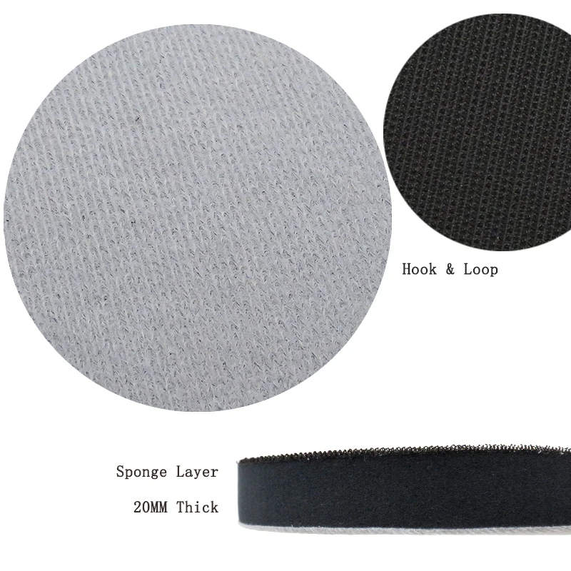 6 Inch 150MM Sponge Soft Cushion Buffer Interface Pad Sander Buffering Pad Hook and Loop Protection Power Tool Parts (Pack of 5)
