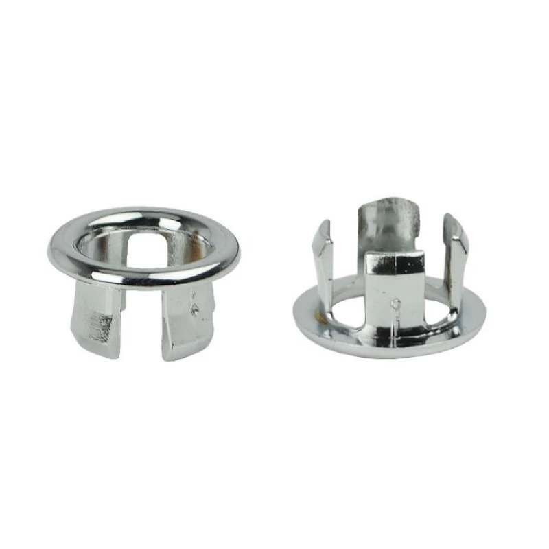 1pc Kunststoff Verchromt Waschbecken Überlauf Ringe Sockel Becken Waschbecken Decor Ringe Overhead Ringe Netto Zubehör