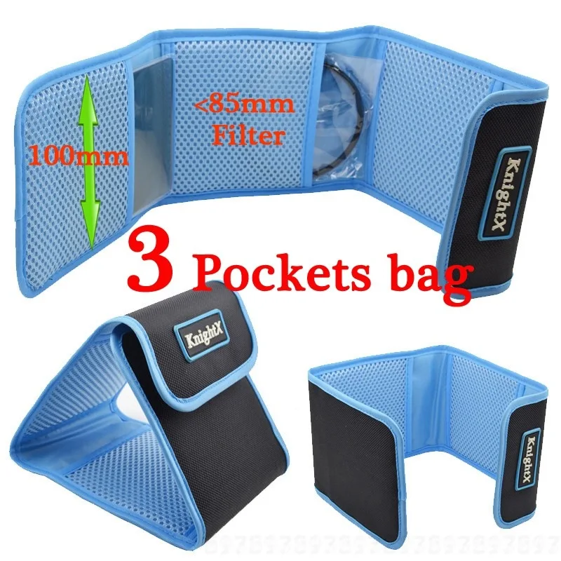 KnightX Camera Lens Filter case fundas bag box Holder Pouch 49 52 55 58 67 72 77 MM For Canon NIKON SONY UV CPL ND Star 1200d