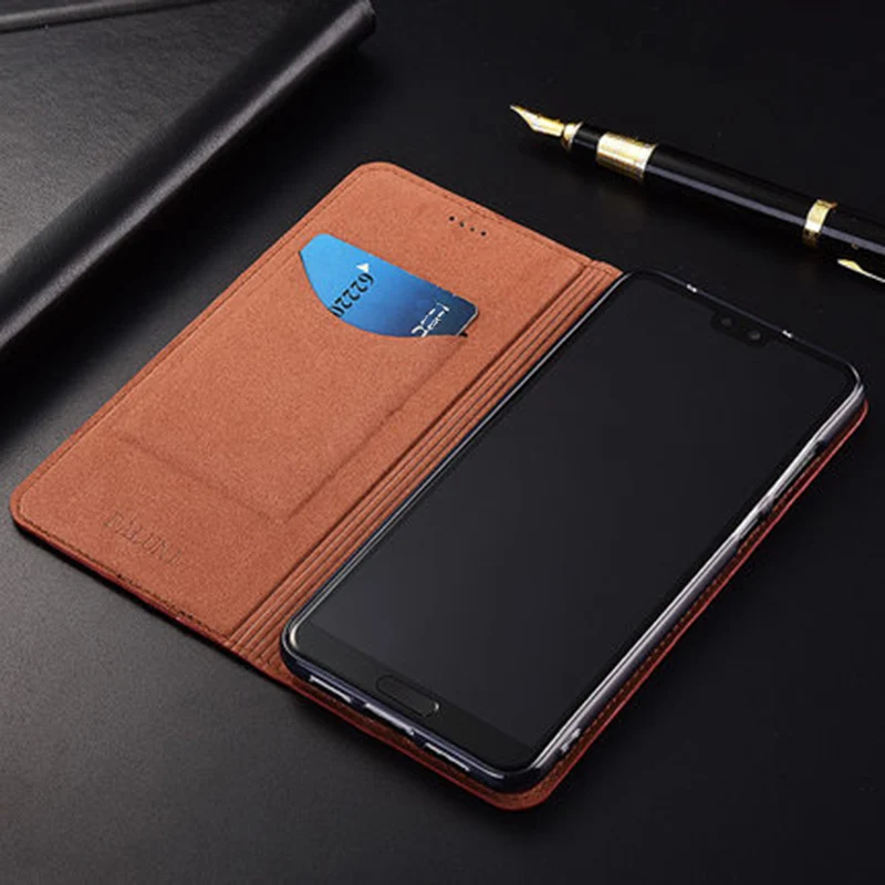 For Samsung galaxy Note 9 Case Luxury Genuine Leather flip Case For Samsung Note9 Cover leather Protection Shell back cover