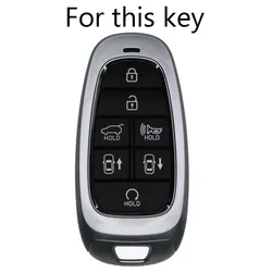 For Hyundai Nexo Sonata 2019 2020 Silicone Remote Car Key Case Fob Shell Cover Skin