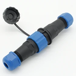 SP16 Waterproof Docking Aviation connector 2/3/4/5/6/7/9Pin IP68 power cable connector Male plug and Femal socket