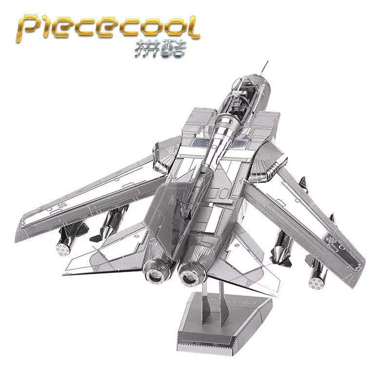 Tornado Fighter Jets Model 3D laser cutting Jigsaw puzzle DIY Metal model Nano Puzzle Kids Educational Puzzles Toys for Children