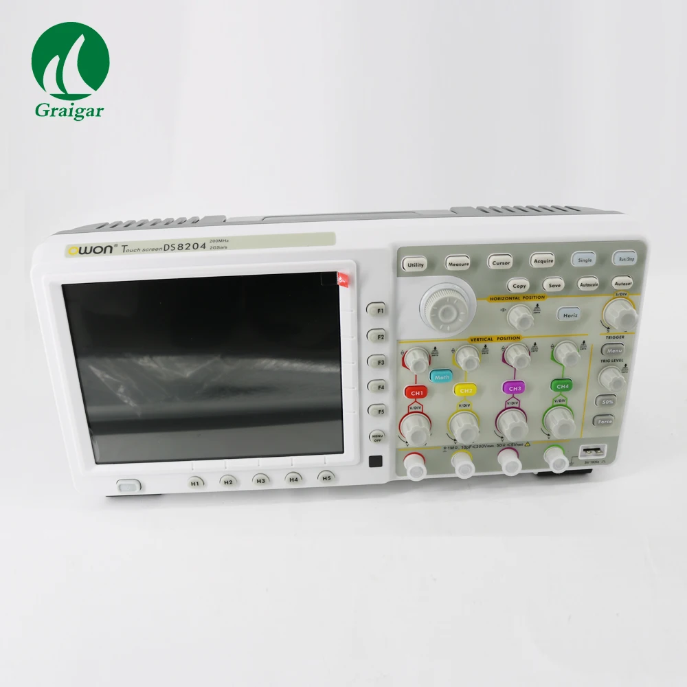 Original OWONTDS8204 Digital Oscilloscope 4 Channels Band Width 200MHz 2GS/s 7.6M Record Length 8