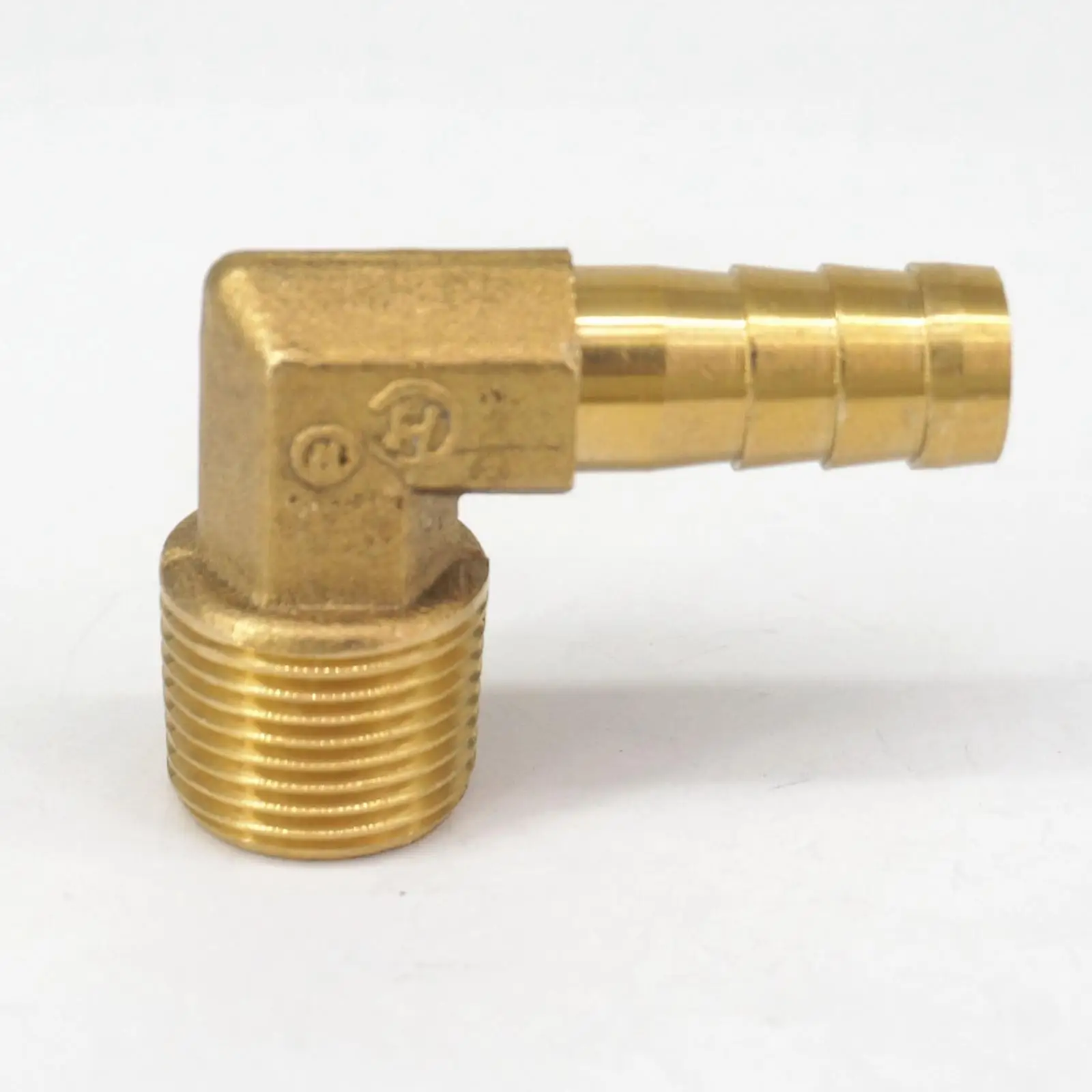 

LOT 2 Hose Barb I/D 10mm x 1/2" BSP Male Thread Elbow Brass coupler Splicer Connector fitting for Fuel Gas Water