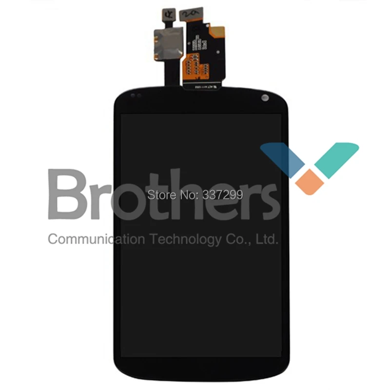 Atacado novo digitalizador preto + display LCD montagem completa para LG Occam Mako Nexus 4, Optimus E960