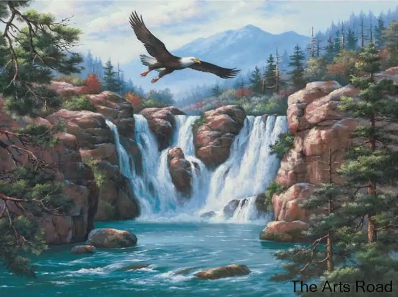 

Fine Artwork Cheap Landscape Painting for Hotel Hand Painted Oil on Canvas Wall Decoration
