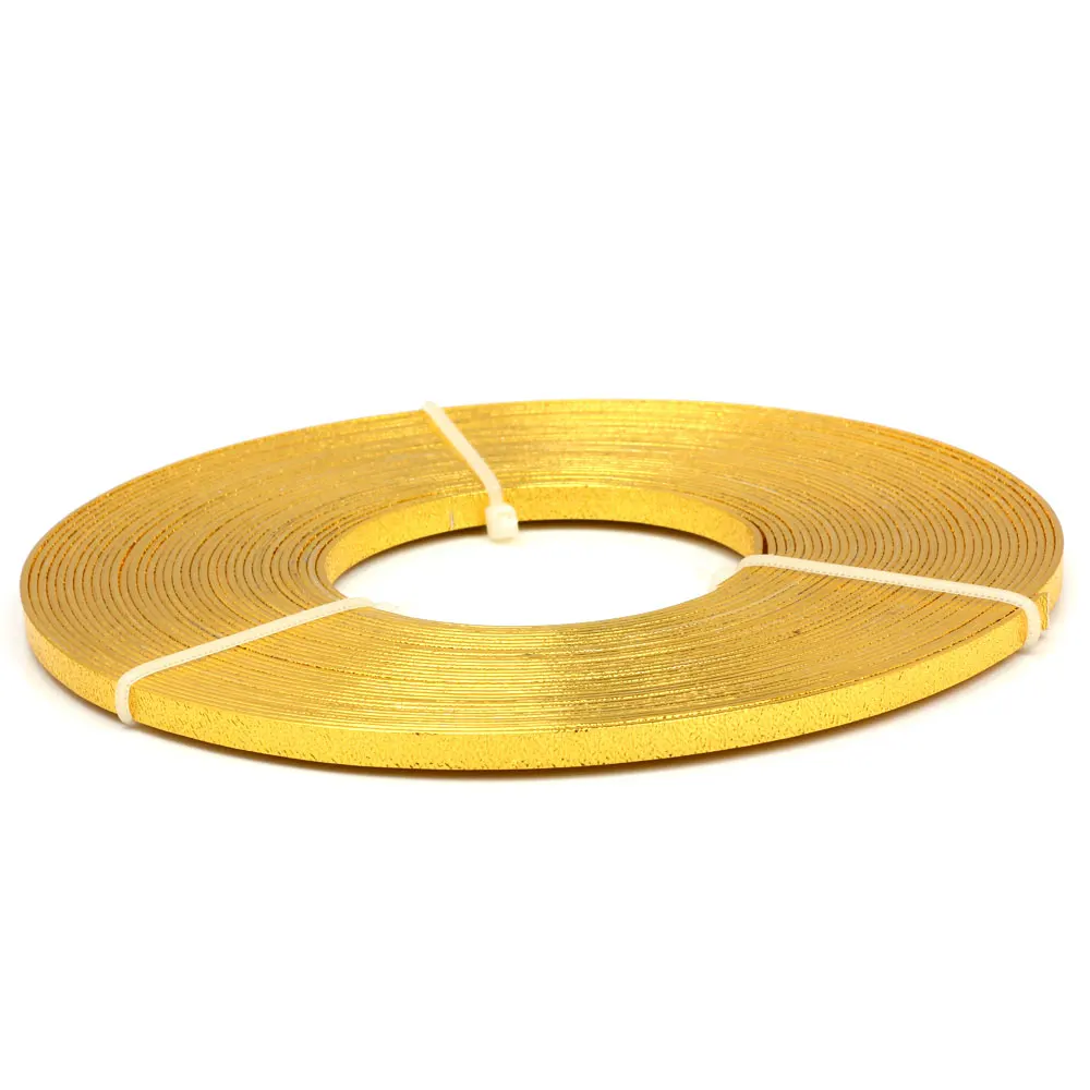 OLINGART 10m/Lot  5X1mm Flat Printed Aluminum Wire Color Crafts Materials DIY Women Bracelet Necklace Jewelry Making NEW