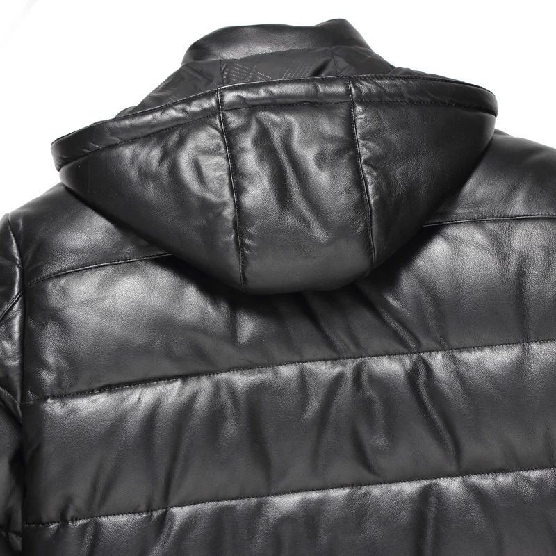Dusen Klein New 2017 Jackets Men Genuine Leather Down Jackets Winter Outerwear Sheepskin Coat 15D117