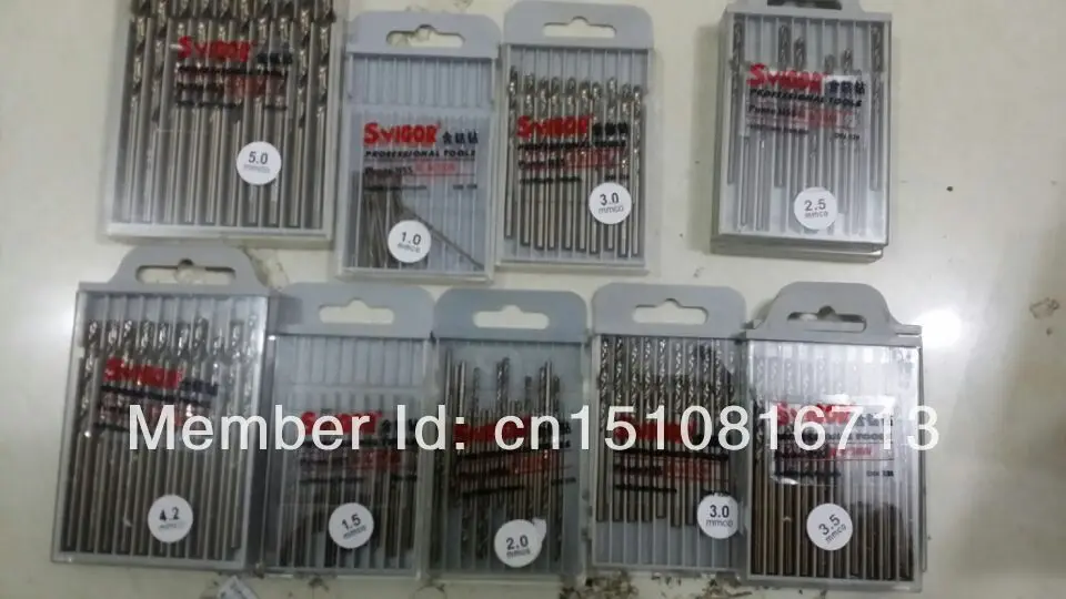 

10pcs 4.2mm 0.165" HSS-Co M35 Straight Shank Twist Drill Bits For Stainless Steel