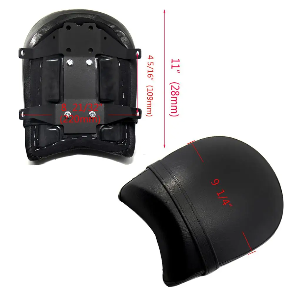 Motorcycle Rear Backrest Black Seat Sissy Passenger Foot Pegs For Victory High-Ball Vegas Boardwalk Kingpin Gunner Judge
