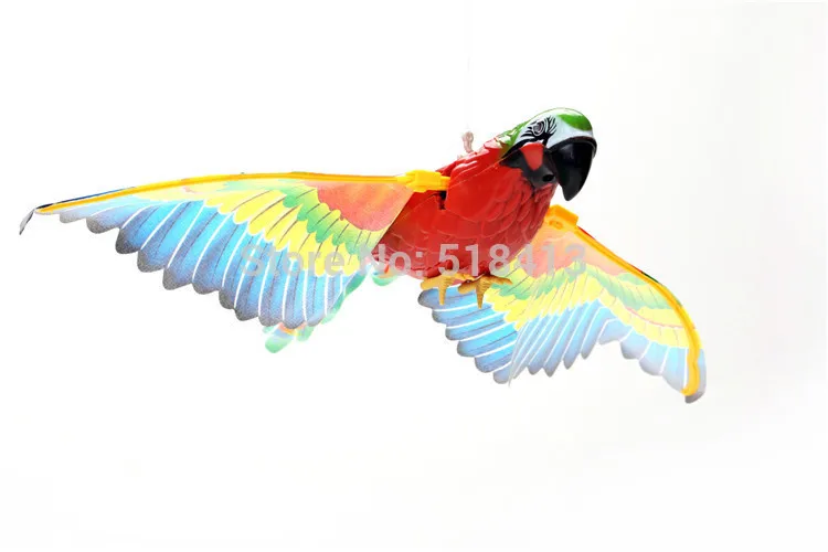 Elektryczna papuga odłączająca ptaki będą mówić z głośnym głosem z lampą muzyczną Elektroniczne plastikowe brzmienie Edukacyjne 2021