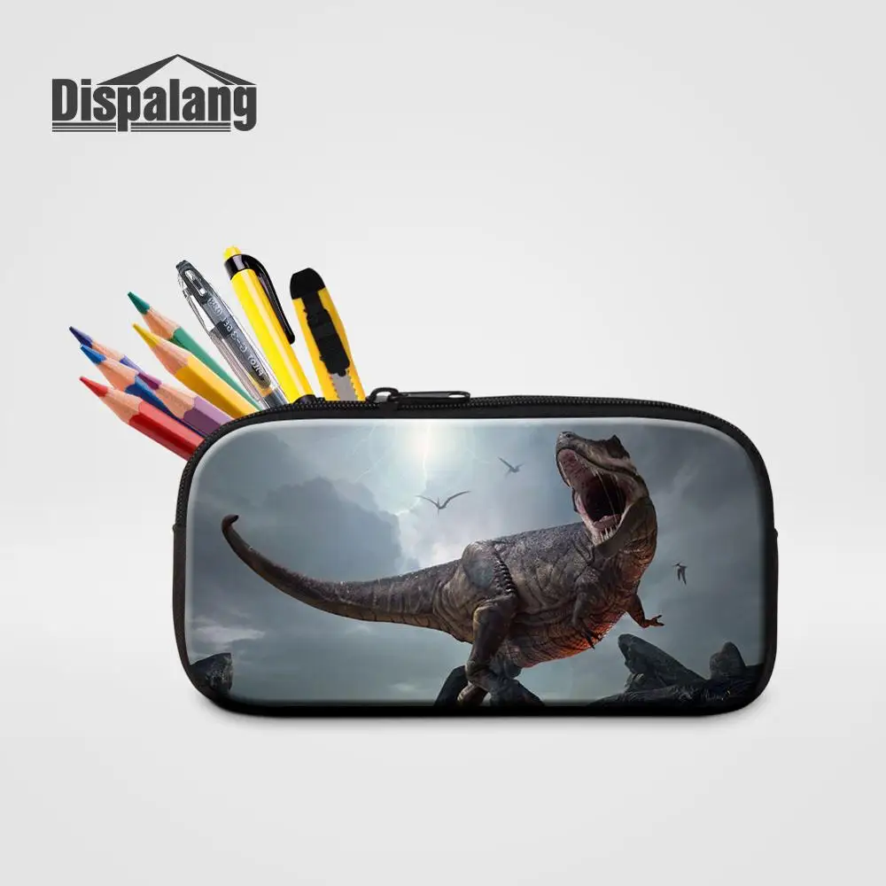 

Dinosaur Animal Printing Kawaii Pencil Case For School Women Multi Small Canvas Cosmetic Bags For Traveling Stationery Pen Pouch