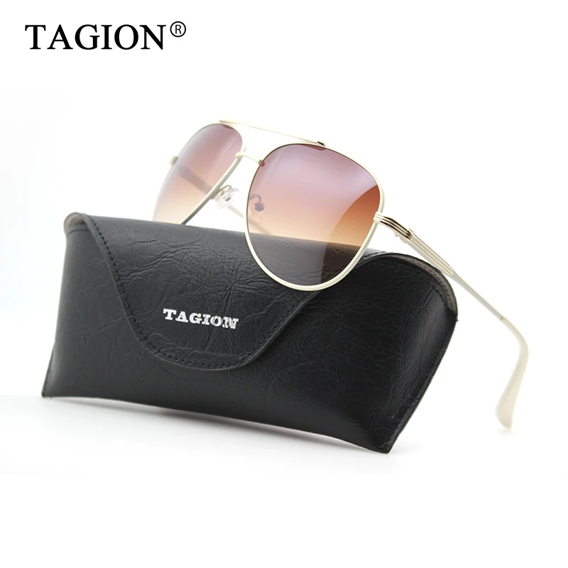 

TAGION 2022 New Arrival Fashion Sunglasses for Men and Women Pilot Glasses oculos de sol Vintage Shades 2205