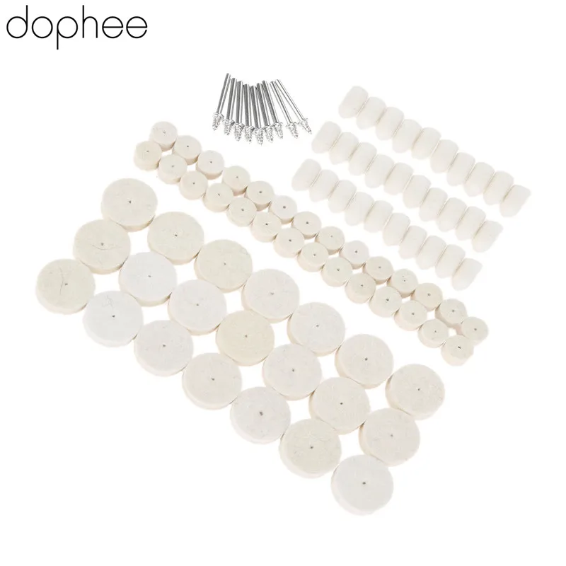 

dophee Dremel Accessories Wool Polishing Wheel Buffing Pad for Metal Surface Buffing Polishing Grinding for Rotary Tools 88Pcs